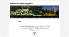 Desktop Screenshot of botanischer-garten-wuppertal.de